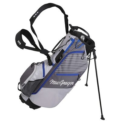 MacGregor Golf VIP 14 Divider Stand Carry Bag with Full Length Dividers, Grey/Blue