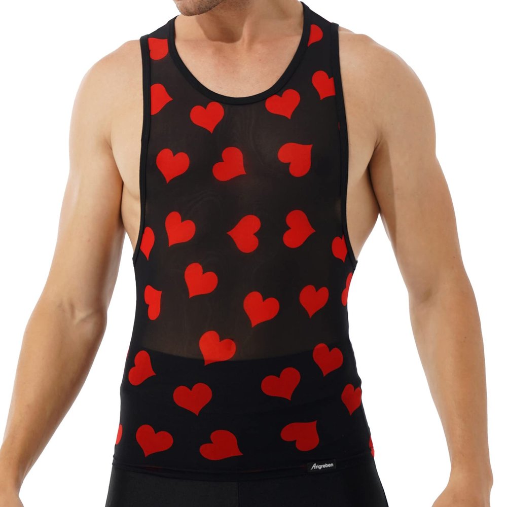 Loloda Men's Summer Fitness Tank Top Bodybuilding Gyms Shirt Vests Mesh Singlets Muscle Tops Black X-Large