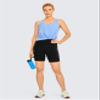 CRZ YOGA Women's Brushed Naked Feeling Biker Shorts 6'' - High Waist Matte Workout Gym Running Spandex Black Small view 3