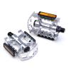 Bicycle Accessories 1 Pair Aluminum Alloy Pedal Bicycle Pedal Mountain Road Bike Part Pedal Cycling Bike Ultra-Light Hollow Bearing Pedals Bike Parts (Color : Sliver) view 1