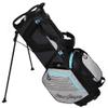MacGregor Golf Ladies VIP 14 Divider Stand Carry Bag with Full Length Dividers Black/Grey/Sky Blue view 2
