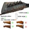 Adjustable Leather Buttstock Cartridge Ammo Holder for 12 Gauge Ammo Pouch Bag Stock 12GA Shotgun Shell Holder (Coffee) view 2