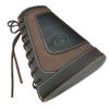 Adjustable Leather Buttstock Cartridge Ammo Holder for 12 Gauge Ammo Pouch Bag Stock 12GA Shotgun Shell Holder (Coffee) view 3