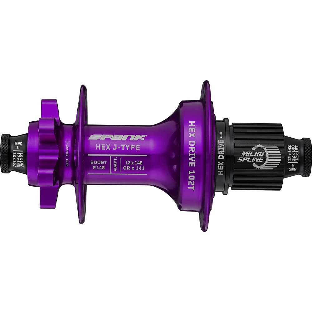 Spank HEX J-Type Boost R148 HG 32H Rear Hub Purple