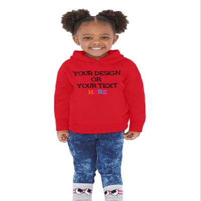 Awkward Styles Personalized Hoodie for Girls Boys Toddler DIY Design Photo Text Custom Sweatshirt 2-6 Years Old Red 5/6
