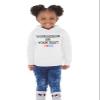 Awkward Styles Personalized Hoodie for Girls Boys Toddler DIY Design Photo Text Custom Sweatshirt 2-6 Years Old White 2T view 1