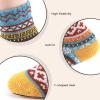 5 Pairs Wool Socks - Wool Socks for Women, Warm Cozy Crew Sock, Warm Womens Winter Sock, Thick Knit Cabin Cozy Sock Gifts for Women, 6-10 view 4