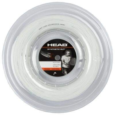 HEAD Synthetic Gut Tennis String Reel, 16 Gauge, White, 660 Foot Length