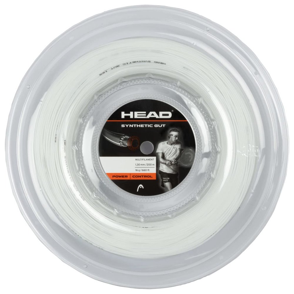HEAD Synthetic Gut Tennis String Reel, 16 Gauge, White, 660 Foot Length