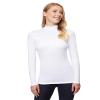 32 Degrees Heat Womens Ultra Soft Thermal Lightweight Baselayer Mock Neck Long Sleeve Top, White, X-Small view 1