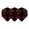 LSTYLE L1 Standard Dart Flights  EZ  Genesis  Red  1 Set  Pre-Molded view 2