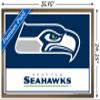 NFL Seattle Seahawks - Logo 21 Wall Poster, 34L" x 22.4W", Bronze Framed Version view 3