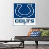 Trends International NFL Indianapolis Colts - Logo 21 Wall Poster, 22.37" x 34.00", Premium Poster & Push Pin Bundle view 2