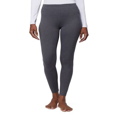 32 Degrees Heat Womens Ultra Soft Thermal Lightweight Baselayer Legging Pant, Charcoal Heather, XX-Large