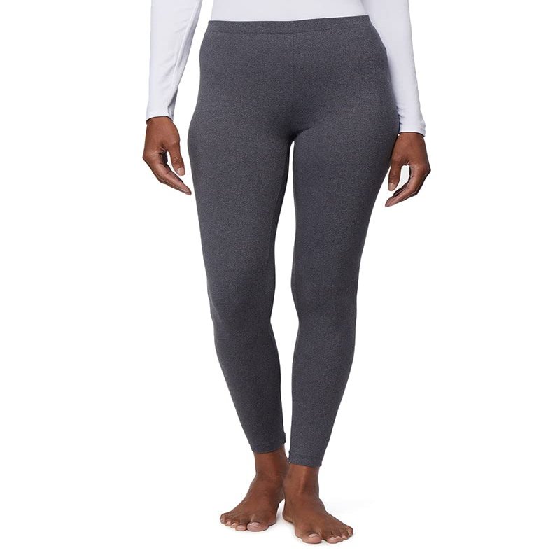 32 Degrees Heat Womens Ultra Soft Thermal Lightweight Baselayer Legging Pant, Charcoal Heather, XX-Large