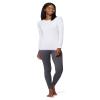 32 Degrees Heat Womens Ultra Soft Thermal Lightweight Baselayer Legging Pant, Charcoal Heather, XX-Large view 2