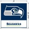 Trends International NFL Seattle Seahawks - Logo 21 Wall Poster, 22.37" x 34.00", Poster & Push Pin Bundle view 3