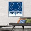 NFL Indianapolis Colts - Logo 21 Wall Poster, 34L" x 22.4W", Silver Framed Version view 2