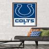 NFL Indianapolis Colts - Logo 21 Wall Poster, 34L" x 22.4W", Mahogany Framed Version view 2