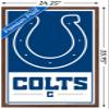 NFL Indianapolis Colts - Logo 21 Wall Poster, 34L" x 22.4W", Mahogany Framed Version view 3
