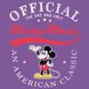 Girl's Mickey & Friends Mickey Mouse Official One & Only T-Shirt - Purple Berry - X Large view 3