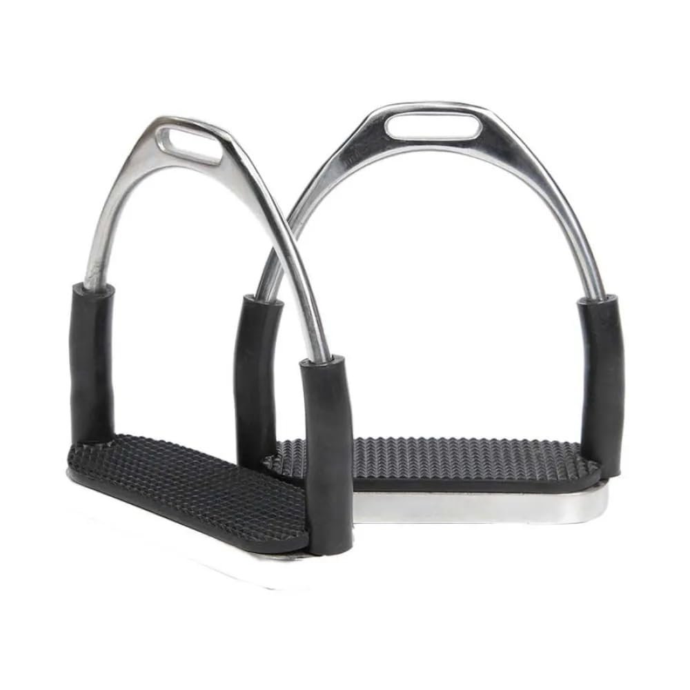 GRP Flexi Irons Mirror Finish/Stainless Steel Horse Stirrups (Ship from USA) (5.25)