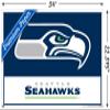 Trends International NFL Seattle Seahawks - Logo 21 Wall Poster, 22.37" x 34.00", Premium Poster & Push Pin Bundle view 3