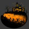 Boy's Mickey & Friends Halloween Haunted Mansion T-Shirt - Charcoal Heather - Small view 3