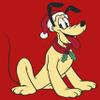 Disney Characters Pluto Hat Girl's Solid Crew Tee, Red, X-Small view 2