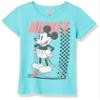 Disney Characters Skate TwentyEight Girl's Solid Crew Tee, Tahiti Blue, Large view 1
