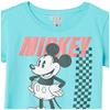 Disney Characters Skate TwentyEight Girl's Solid Crew Tee, Tahiti Blue, Large view 3