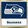 NFL Seattle Seahawks - Logo 21 Wall Poster, 34L" x 22.4W", Gold Framed Version view 1