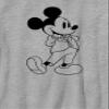 Disney Characters Formal Mickey Boy's Crew Tee, Athletic Heather, X-Small view 2