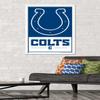 NFL Indianapolis Colts - Logo 21 Wall Poster, 34L" x 22.4W", White Framed Version view 2