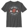 Disney Characters Oh Mickey 8 Boy's Crew Tee, Charcoal Heather, Large view 1