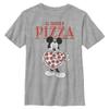 Boy's Mickey & Friends Mickey Mouse All You Need is Pizza T-Shirt - Athletic Heather - Large view 2