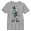 Disney Characters Pine Green Daisy Boy's Crew Tee, Athletic Heather, Small view 2