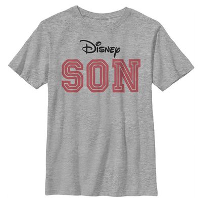 Disney Characters Son Boy's Crew Tee, Athletic Heather, X-Small
