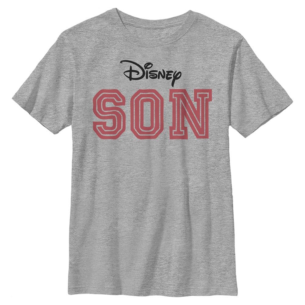 Disney Characters Son Boy's Crew Tee, Athletic Heather, X-Small