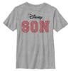 Disney Characters Son Boy's Crew Tee, Athletic Heather, X-Small view 1