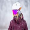 Giro Contour RS Adult Snow Goggle - White Wordmark Strap with VIVID Onyx/VIVID Infrared Lenses view 4