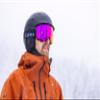 Giro Contour RS Snow Goggles 2023 - Grey Wordmark Frame with Vivid Onyx/Vivid Infrared Lens Large view 4