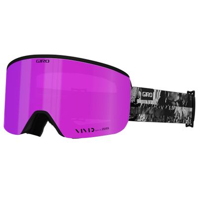 Giro Ella Ski Goggles - Snowboard Goggles for Women- Black/White Data Mosh Strap with Vivid Pink/Vivid Infrared Lenses