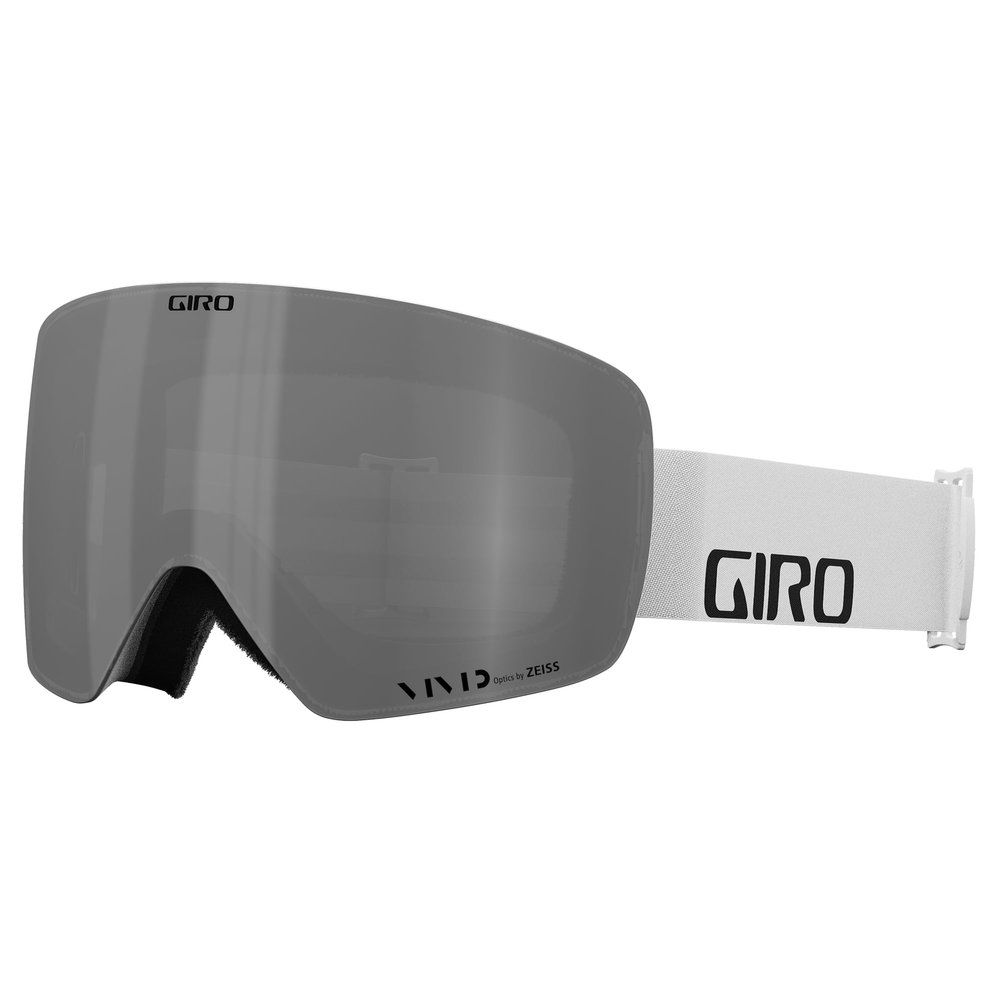 Giro Contour Adult Snow Goggle - White Wordmark Strap with VIVID Onyx/VIVID Infrared Lenses