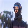 Giro Contour Adult Snow Goggle - White Wordmark Strap with VIVID Onyx/VIVID Infrared Lenses view 4