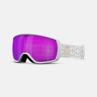 Giro Facet Goggles - Women's White Limitless Frame Vivid Pink Lens