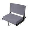 Outdoor Leisure Stadium Chairs for Bleachers with Back Support Products, Extra-Large Ultra-Padded Seat for Complete Comfort, Easy Carry Handle with Adjustable Shoulder Strap,GRAY,STADGYXL view 1