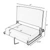 Outdoor Leisure Stadium Chairs for Bleachers with Back Support Products, Extra-Large Ultra-Padded Seat for Complete Comfort, Easy Carry Handle with Adjustable Shoulder Strap,GRAY,STADGYXL view 3