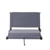 Outdoor Leisure Stadium Chairs for Bleachers with Back Support Products, Extra-Large Ultra-Padded Seat for Complete Comfort, Easy Carry Handle with Adjustable Shoulder Strap,GRAY,STADGYXL view 4