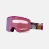 Giro Ella Womens Snow Goggle - Flower Data Mosh Strap with VIVID Pink/VIVID Infrared Lenses view 3